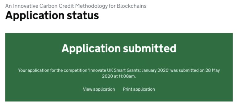 Application for UK Grant Funding